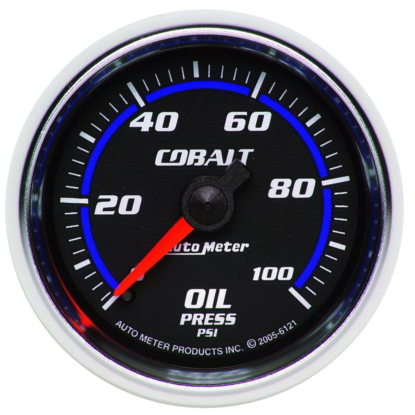 Cobalt Series Oil Pressure Gauge 2-1/16", Full Sweep Mechanical, 0-100 psi