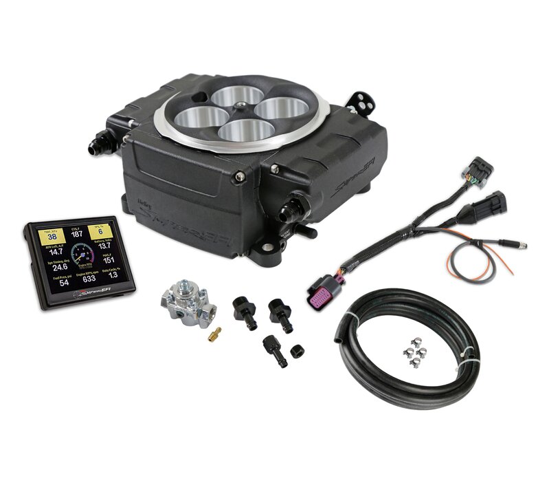 Fuel Injection Systems, Sniper 2 Upgrade Kit, 4150 Throttle Body. 650 Max HP, Black, Regulator, Fittings, Kit