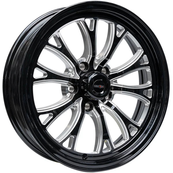 OUTLAW DRAG INTENSITY 15x4 -1.75" BS GLOSS BLACK MILLED