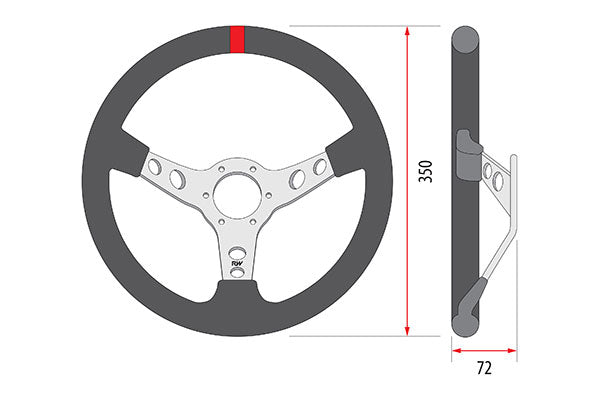 Raceworks Steering Wheels Deep Dish Leather