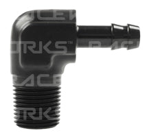 Raceworks Barb - NPT Male to Barb 90 Degree