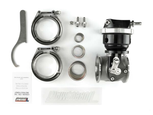 Pneumatic Straight Gate 6psi External Wastegate (Black)