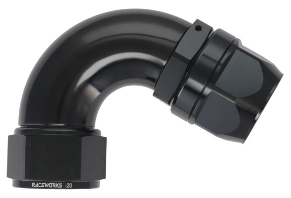 Raceworks 100/120 Series Cutter Style Hose Ends - 120 Degree