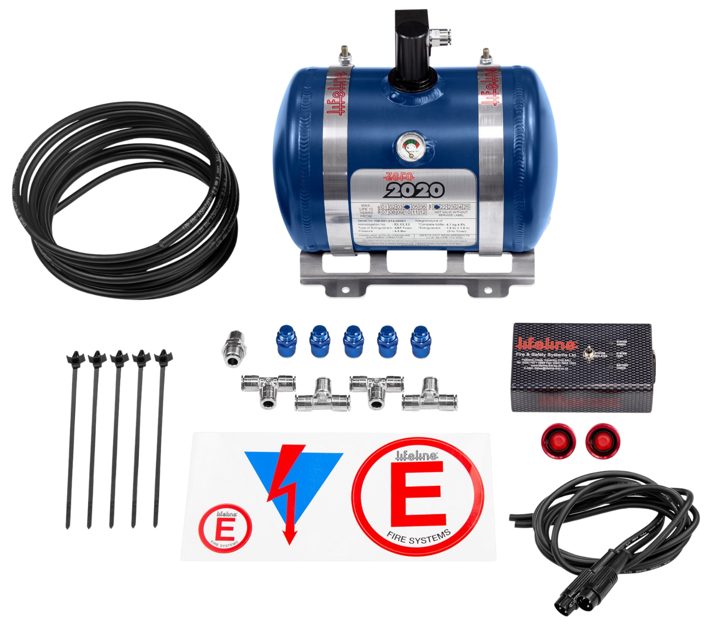 Lifeline Zero 2020 3.0 Litre - Electrical Fire Extinguisher - Complete Kit
