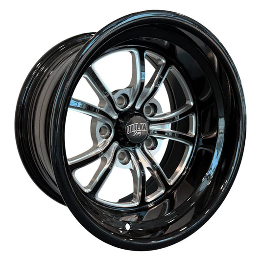 WIDOW 15x8 - GLOSS BLACK MILLED