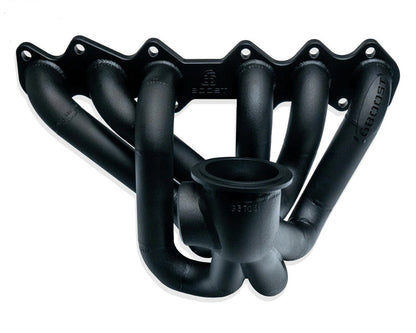 6Boost Exhaust Manifold, Toyota 2JZ ZGE Non VVTI, Stock Position Pro Mod V-band(Precision PT76-85)/50 "SPPM"Single 50mm Wastegate Port "Sportsman" 3.805"
