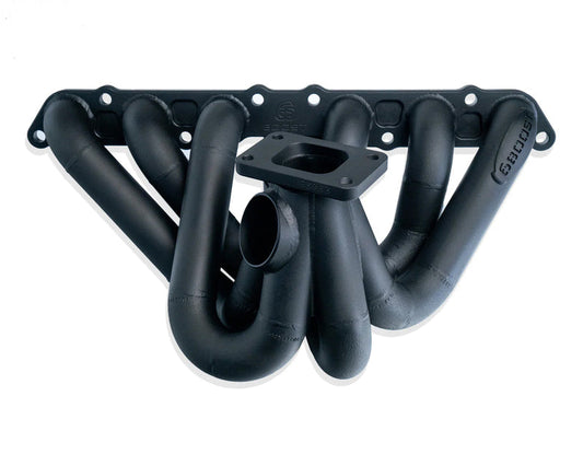 6Boost Exhaust Manifold, Toyota 2JZ ZGE Non VVTI, T3/50 'Open Entry' Single 50mm Wastegate Port
