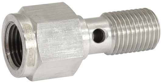 3/8-24" Banjo Bolt with 1/8" NPT Port 304 Stainless Steel Material