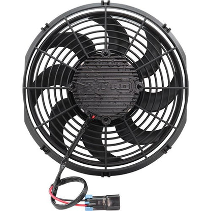 Aeroflow 12" Brushless Electric Fan, Pusher Type with Curved Blades 2000 CFM Rating. Non Reversable