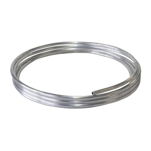 Aluminium Fuel Line 1/2" (12.7mm) 25ft (7.6m) Length Roll Raw Finish