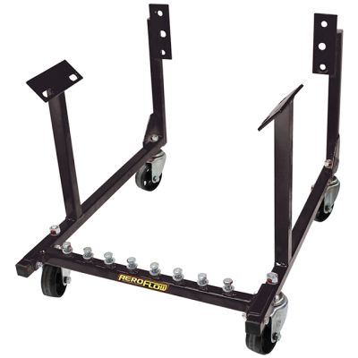 Engine Cradle Suit Holden/Chevy LS Engines, solid steel wheels, black powder coated finish