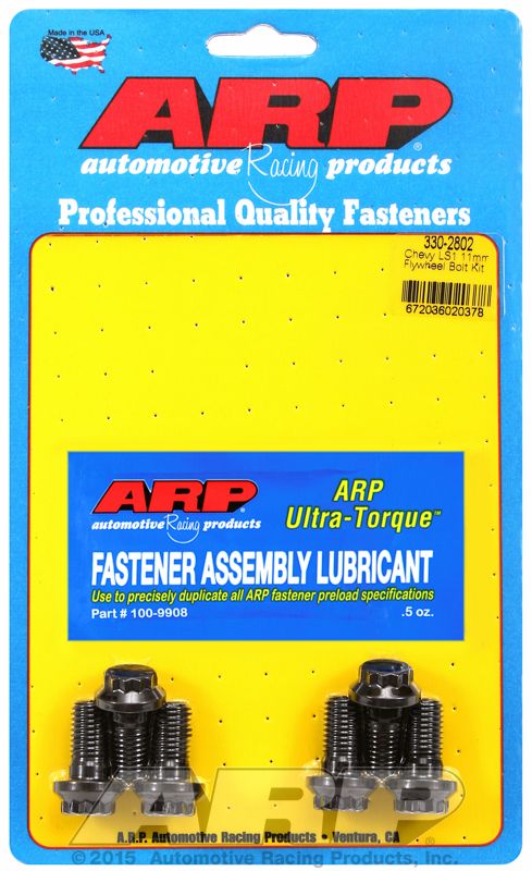 Flywheel Bolt Kit fits GM LS Series, M11 x 1.25 Thread x .880" UHL