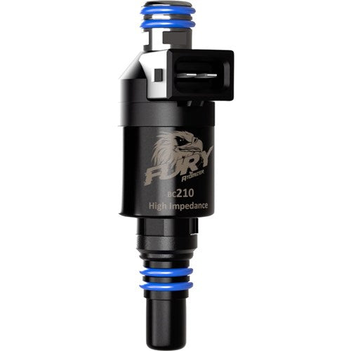 Atomizer Fury BC210 EV1 Fuel Injector 210LB/HR, 2200cc @ 43.5 PSI, High Impedence