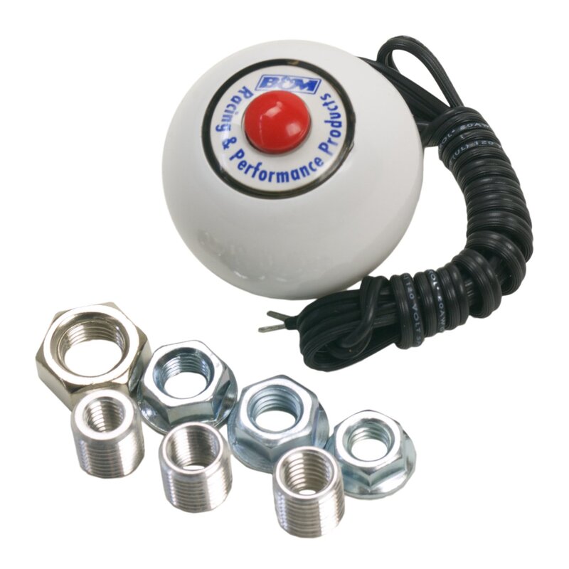 Shifter Knob with Button High Impact Plastic With B&M Logo Insert