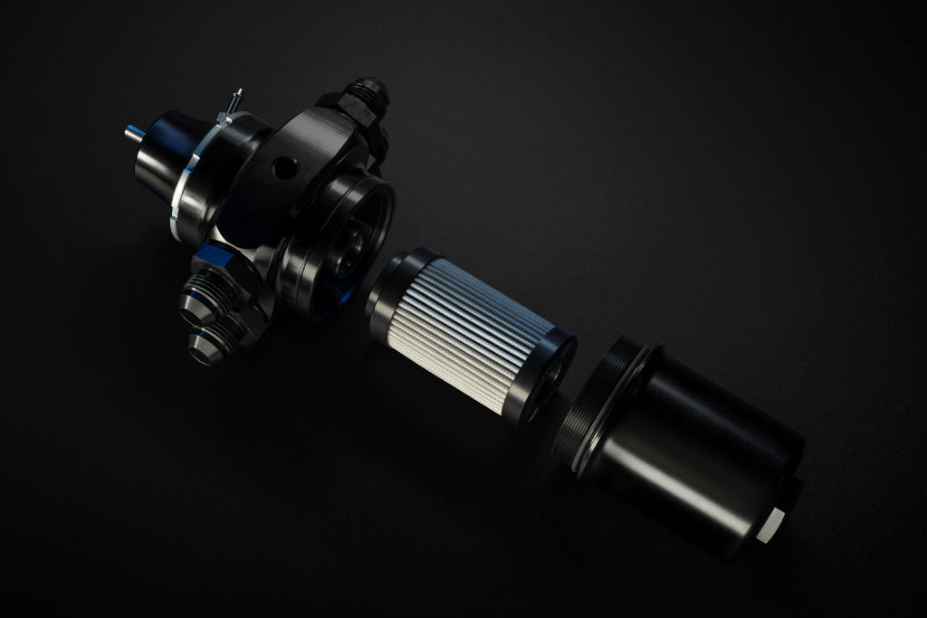 Black - Fuel Pressure Regulator + Filter