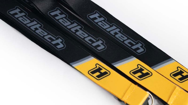 Haltech black and Yellow Lanyard