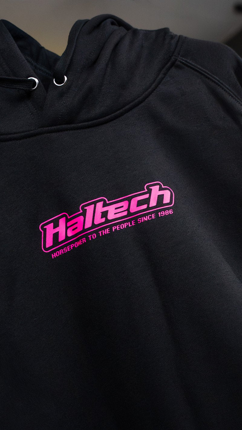 Haltech "Classic" Hoodie Black Pink