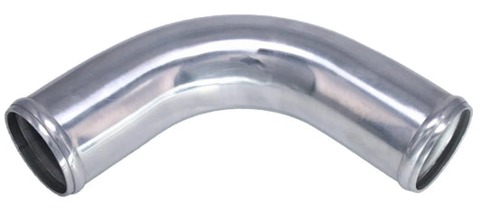 Raceworks Polished Aluminium Tube 3.00in 90Deg 2.0mm With Rolled Ends 150mm Legs