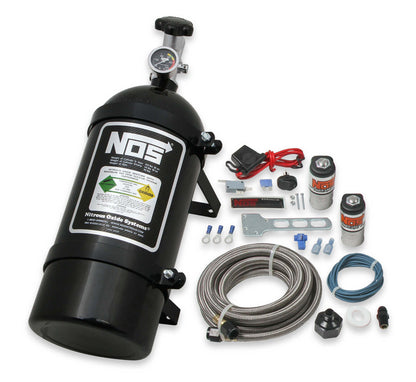 NOS Nitrous System, Powershot Wet Basic Kit w/o injector plate, blk 10lb bottle