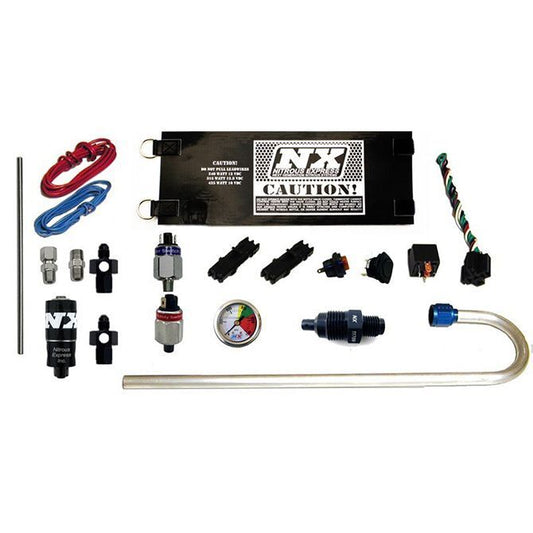 Nitrous Express Upgrade Kit, Nitrous Oxide, Gen-X2, Bottle Heater, Pressure Gauge, Fuel Switch, Blow Down Fitting, Kit