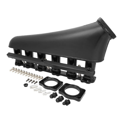 Proflow Intake Manifold Kit, For Ford Falcon XR6 BA/BF/FG Barra, Fabricated Aluminium,  90mm Throttle Body, Fuel Rail Kit