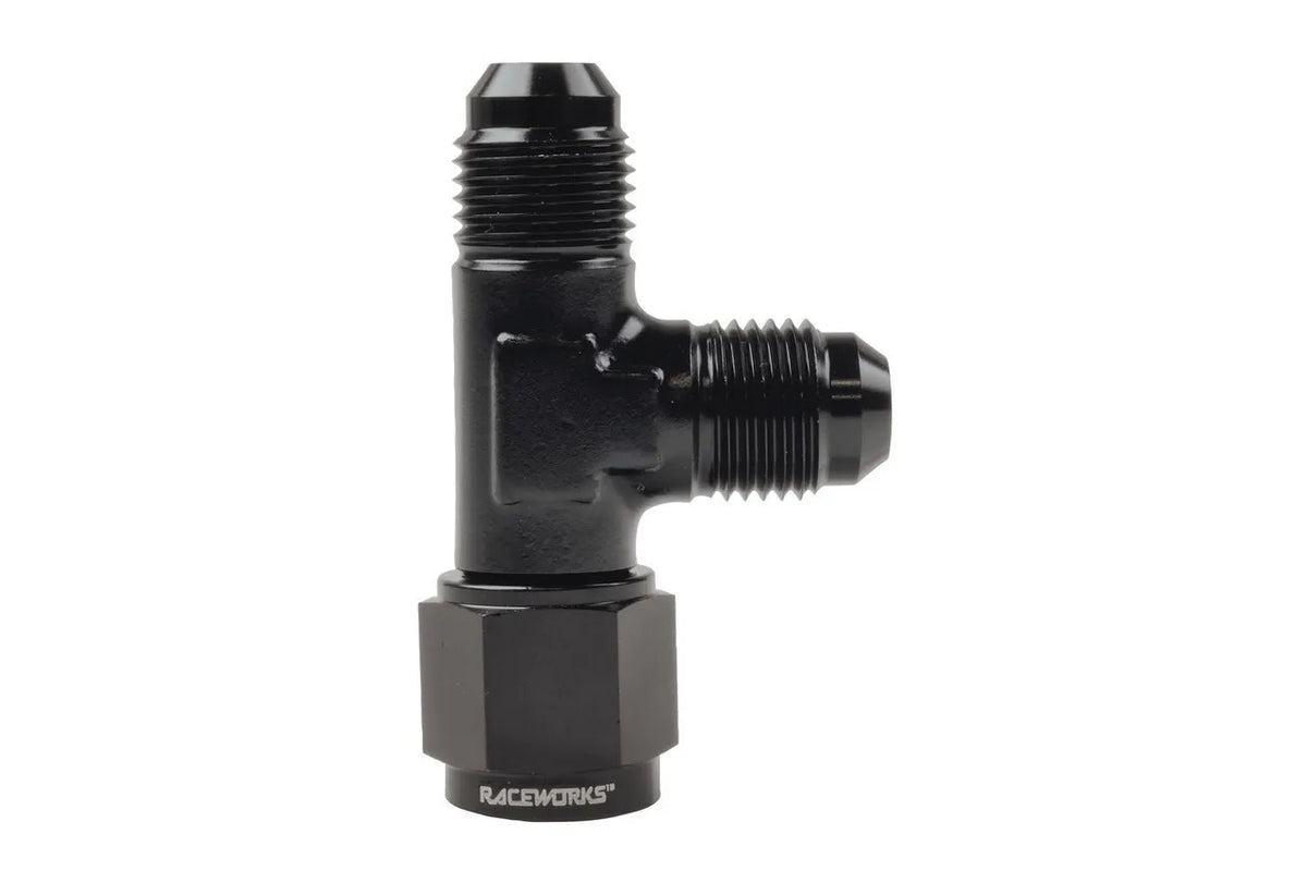 Raceworks AN Male Flare with Swivel On Run