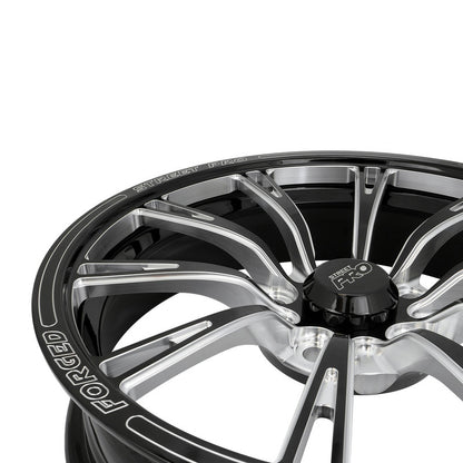 Street Pro 009 Series Forged Wheel, Front 17x4.5'' / 2.25'' Backspace (-13) / 5x4.50" Bolt Circle Ford, Gloss Black Milled. Each