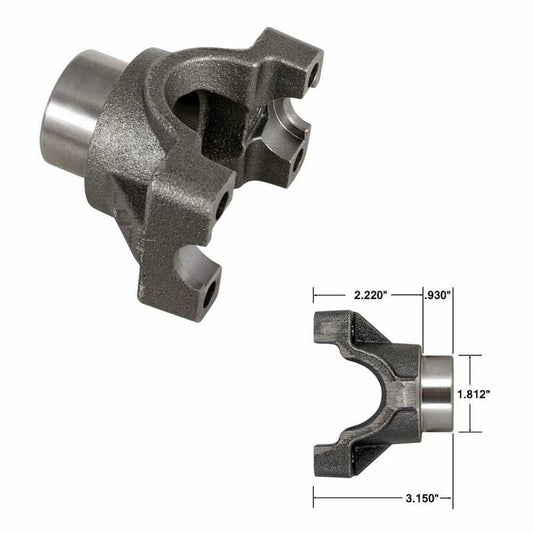Strange Yoke, Pinion Yoke Heavy Duty Nodular Steel, 1350, Ford 8.8'', Each