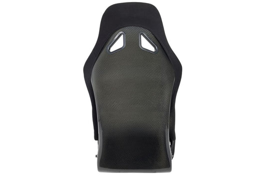 Raceworks Fibreglass Race Seat With Wings Cloth FIA Approved – Black
