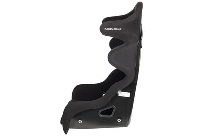 Raceworks Fibreglass Race Seat With Wings Cloth FIA Approved
