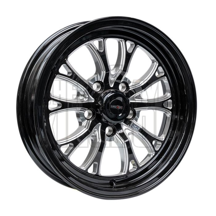 OUTLAW DRAG INTENSITY 17x4.5 - 1.75" BS  GLOSS BLACK MILLED