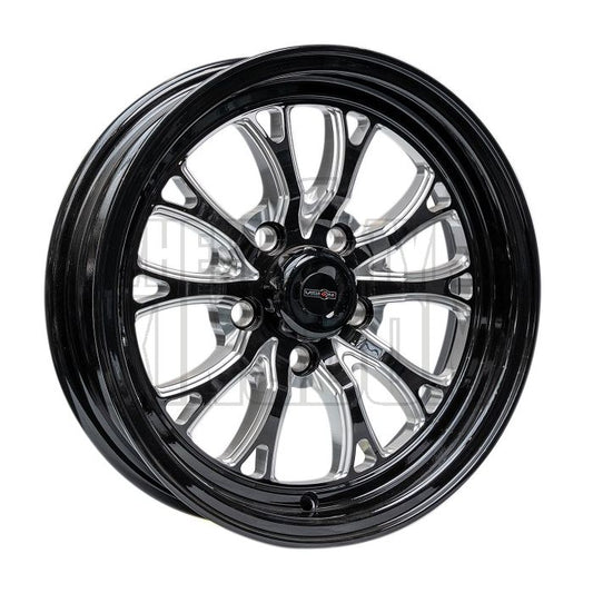 OUTLAW DRAG INTENSITY 17x4.5 - 1.75" BS  GLOSS BLACK MILLED