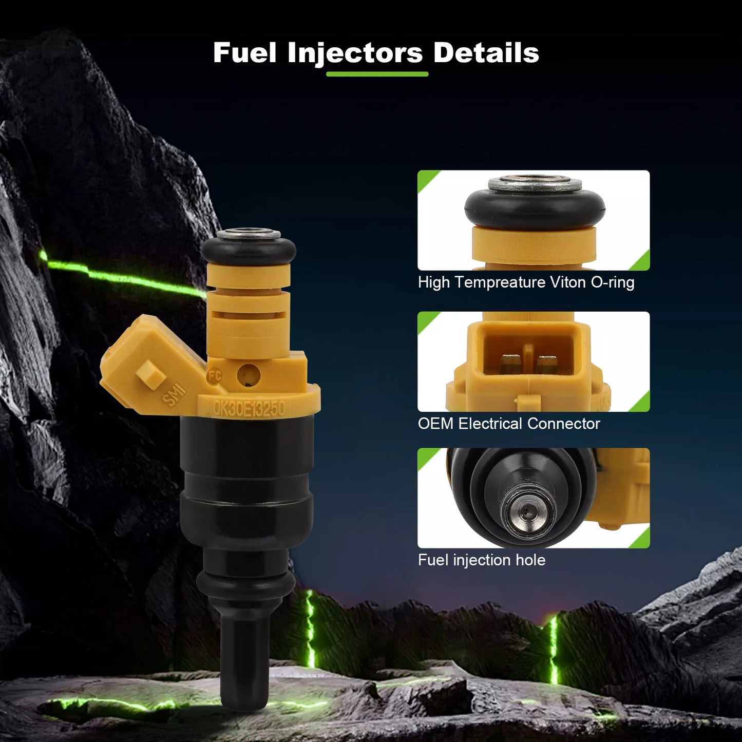 Reconditioned Fuel Injector KIA Rio 1.6L 1.5L 2001 2002 2003 2004 0K30E13250