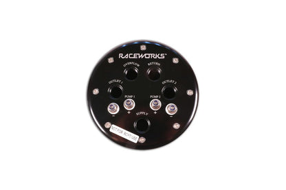 Raceworks Surge Tank 2.8L Suits Single/Twin 39MM-40MM Intank Pumps ALY-083BK