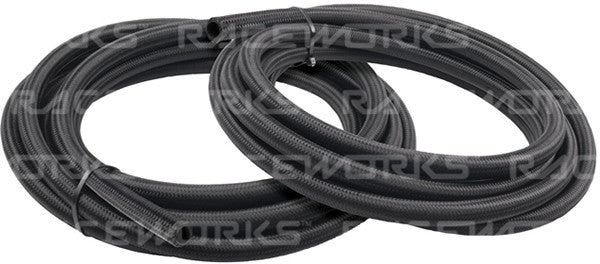 Raceworks 120 Series Cutter Black Nylon Braided Hose