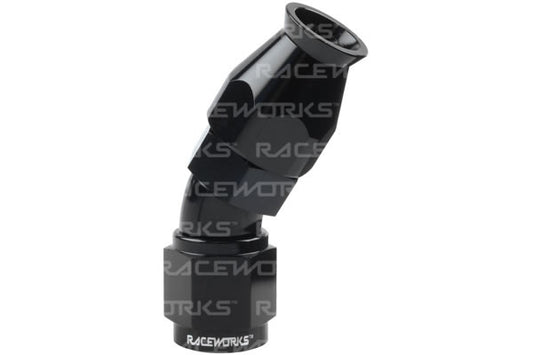 Raceworks 200/220 Series Teflon Braid Hose Ends - 30 Degree