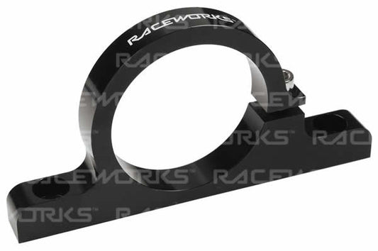 Raceworks Billet Filter Bracket Black 50mm