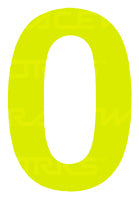 15CM Day Glo Motorsport Australia Approved Numbers