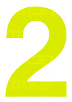 15CM Day Glo Motorsport Australia Approved Numbers