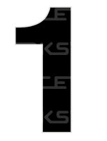 15CM Day Glo Motorsport Australia Approved Numbers