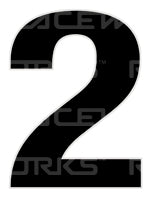 15CM Day Glo Motorsport Australia Approved Numbers