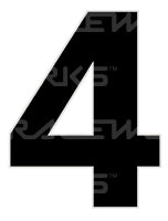 15CM Day Glo Motorsport Australia Approved Numbers