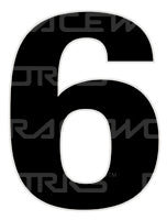 15CM Day Glo Motorsport Australia Approved Numbers