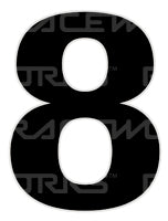 15CM Day Glo Motorsport Australia Approved Numbers