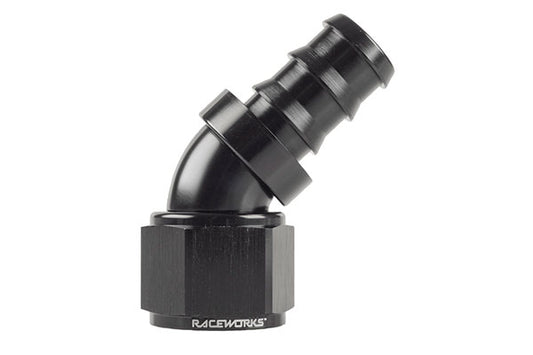 Raceworks 400 Series Push Lok - 45 Degree