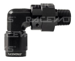 AN Female Swivels to NPT Swivel 90 Degree