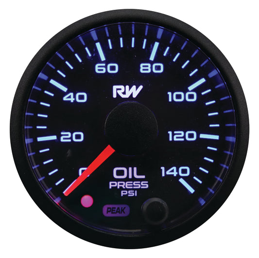 Raceworks 52mm Electronic Oil Pressure Gauge Kit