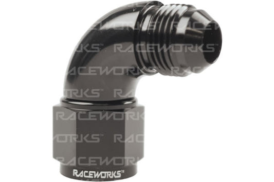 Raceworks Female to Male AN Swivel - 90 Degree