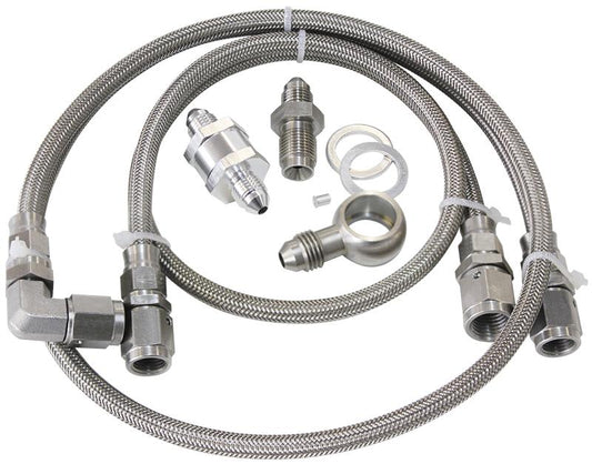 Turbo Oil Feed Line Kit Suit Ford BA-BF XR6, Includes 30 Micron Oil Filter
