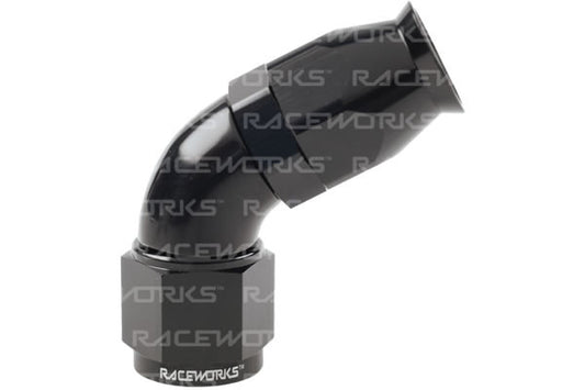 Raceworks 200/220 Series Teflon Braid Hose Ends - 60 Degree